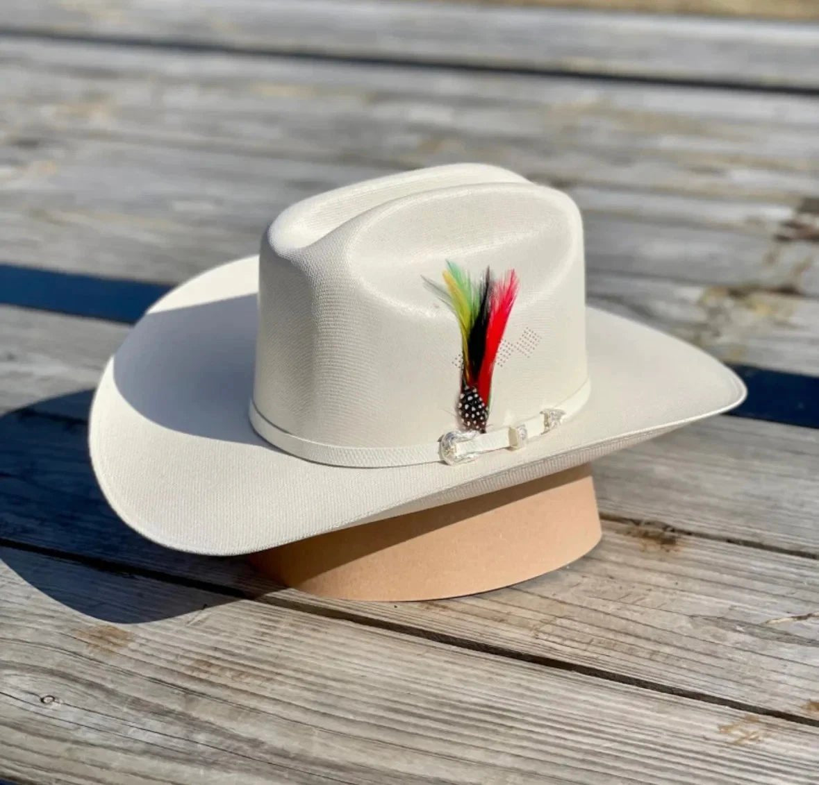 Sombrero Tombstone 1000X Sinaloa (Chaparral) Style Cowboy Straw Hat w/White Band - OriginalWestern.com