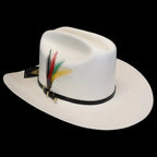 Sombrero White Diamonds 100X San Judas Tadeo Sinaloa Style Western Cowboy Straw Hat - OriginalWestern.com