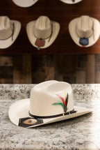 Sombrero White Diamonds 100X San Judas Tadeo Sinaloa Style Western Cowboy Straw Hat - OriginalWestern.com