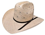 Tombstone Sonora Sisal Quarter Horse Style Western Cowboy Shantung Straw Hat
