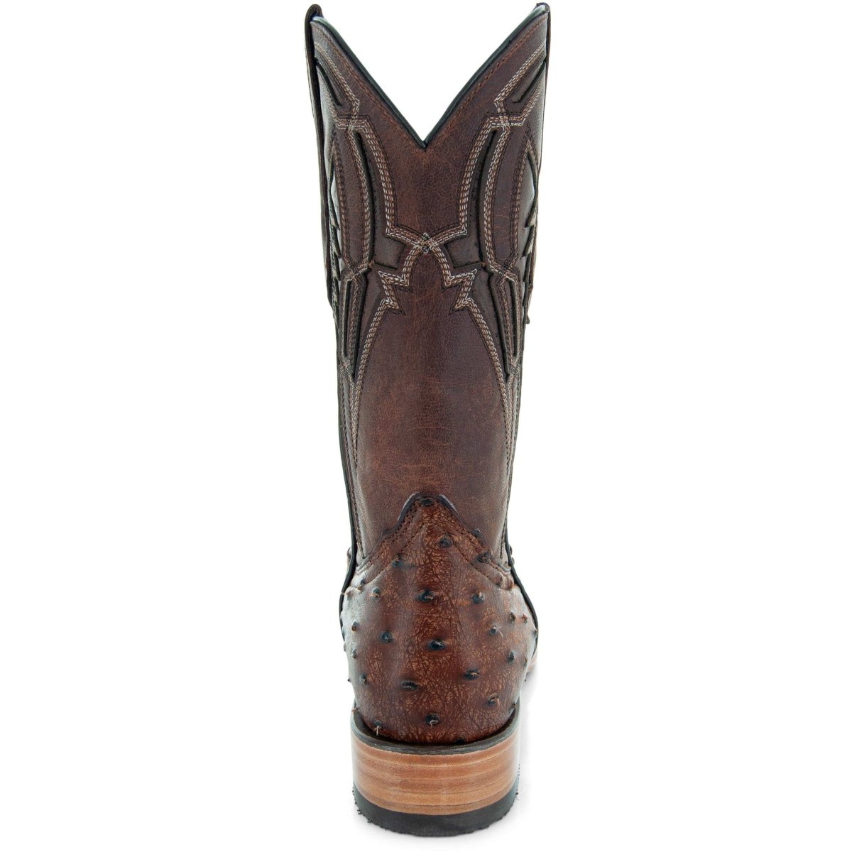 Soto Boots Mens Out of the Wild Cognac Ostrich Print Boots H50031 - OriginalWestern.com