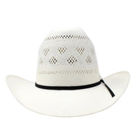 Stone 100X El Patron Style Vented Western Cowboy Shantung Straw Hat - OriginalWestern.com
