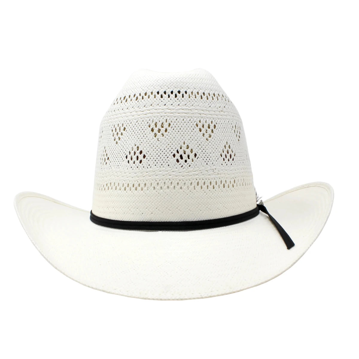 Stone 100X El Patron Style Vented Western Cowboy Shantung Straw Hat - OriginalWestern.com