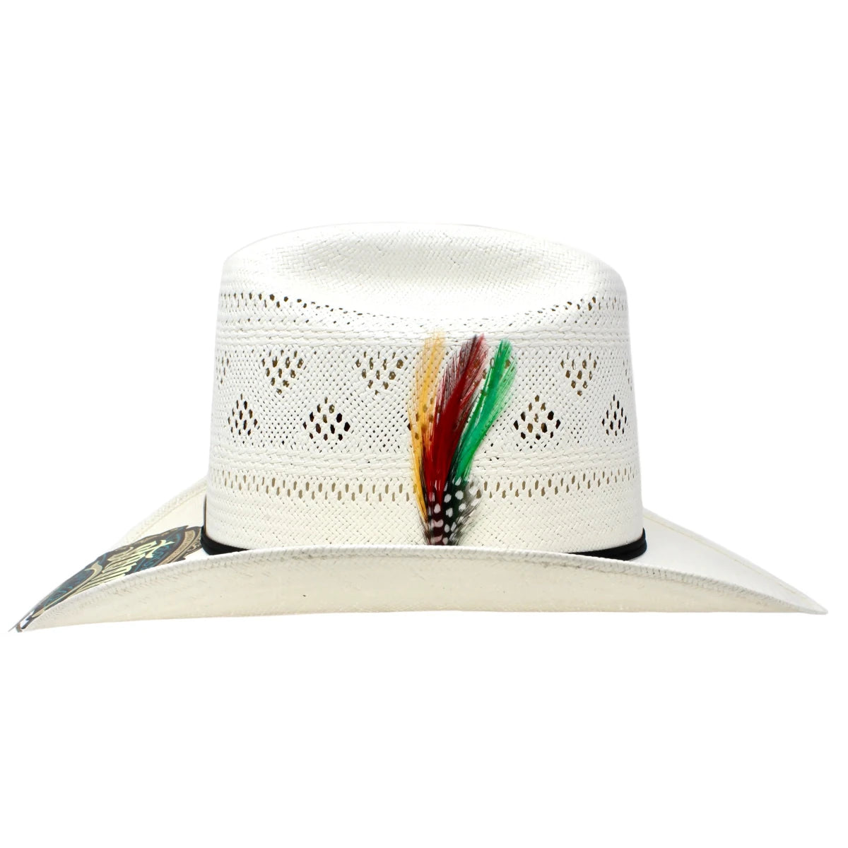 Stone 100X El Patron Style Vented Western Cowboy Shantung Straw Hat - OriginalWestern.com