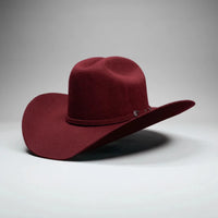 Texana 50X Sinaloa Style (50% Wool 50% Buffalo Fur) Western Cowboy Hat-Burgundy - OriginalWestern.com
