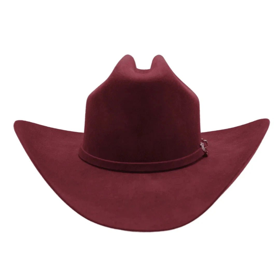 Texana 50X Sinaloa Style (50% Wool 50% Buffalo Fur) Western Cowboy Hat-Burgundy - OriginalWestern.com
