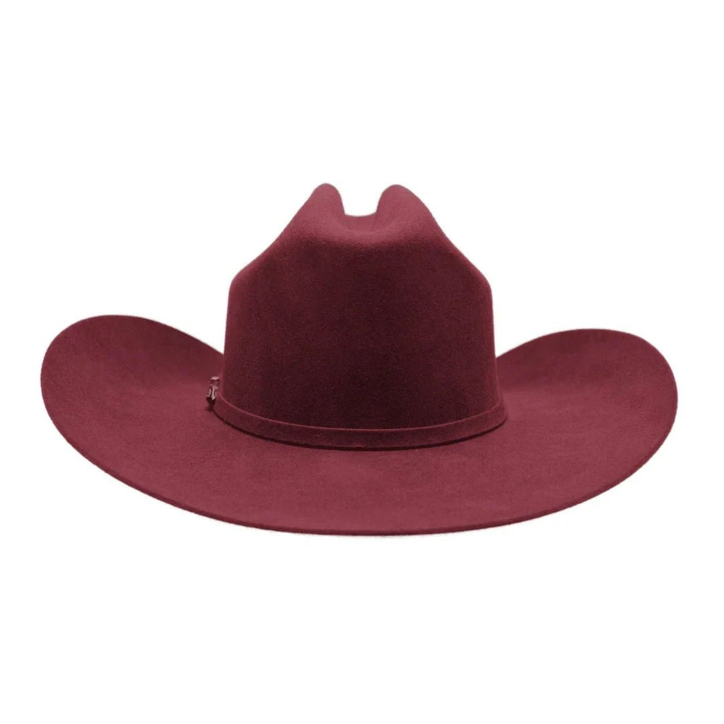 Texana 50X Sinaloa Style (50% Wool 50% Buffalo Fur) Western Cowboy Hat-Burgundy - OriginalWestern.com