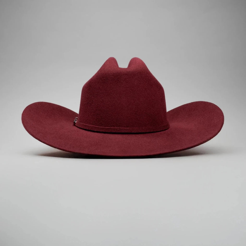 Texana 50X Sinaloa Style (50% Wool 50% Buffalo Fur) Western Cowboy Hat-Burgundy - OriginalWestern.com