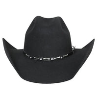 Texana 50X Toro Style Western Cowboy Fur Felt Hat - Black - OriginalWestern.com