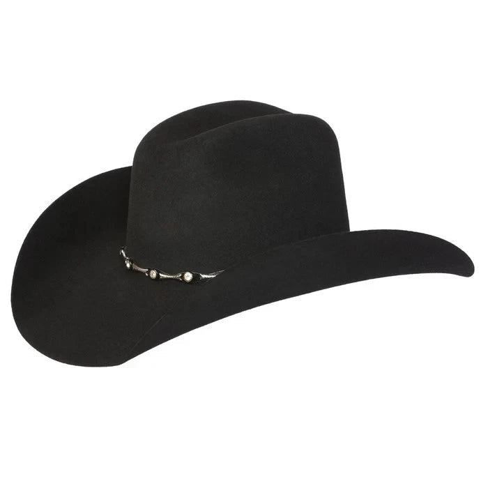 Texana 50X Toro Style Western Cowboy Fur Felt Hat - Black - OriginalWestern.com