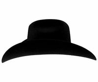 Texana 50X Toro Style Western Cowboy Fur Felt Hat - Black - OriginalWestern.com