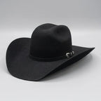 Texana Cuernos Chuecos 100X Marlboro Oscar Style Beaver Fur Felt Cowboy Hat - Black - OriginalWestern.com