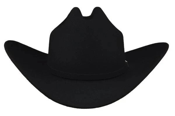 Texana Cuernos Chuecos 100X Sinaloa (Chaparral) Style Beaver Fur Felt Hat-Black - OriginalWestern.com