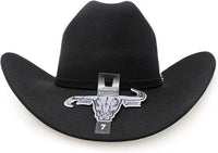 Texana Cuernos Chuecos 30X Joan Milano Style Beaver Felt Cowboy Hat - Black - OriginalWestern.com