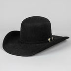Texana Cuernos Chuecos 30X Open Crown Style Rabbit Fur Felt Cowboy Hat - Black - OriginalWestern.com