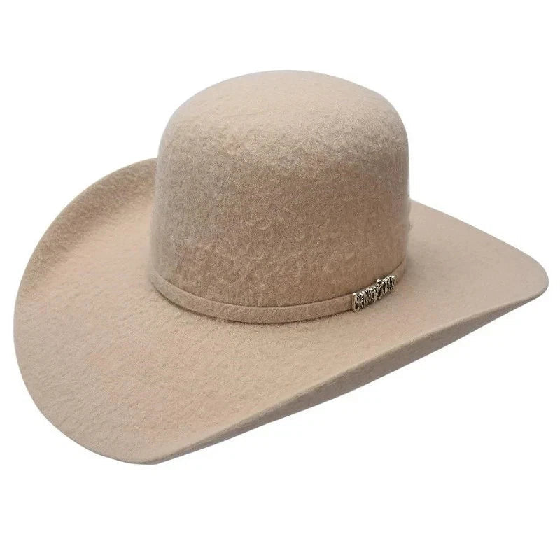 Texana Cuernos Chuecos 30X Open Crown Style Rabbit Fur Felt Cowboy Hat-Silverbelly - OriginalWestern.com