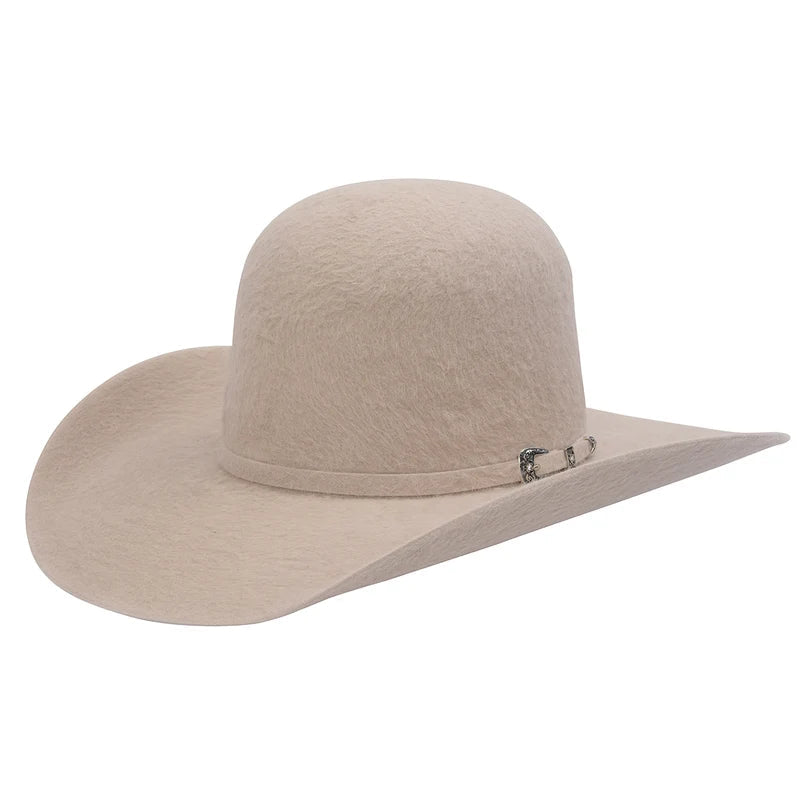 Texana Cuernos Chuecos 30X Open Crown Style Rabbit Fur Felt Cowboy Hat-Silverbelly - OriginalWestern.com