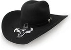Texana Cuernos Chuecos 30X Oscar Marlboro Style Beaver Felt Cowboy Hat - Black - OriginalWestern.com