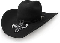 Texana Cuernos Chuecos 30X Oscar Marlboro Style Beaver Felt Cowboy Hat - Black - OriginalWestern.com