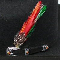 Texana Cuernos Chuecos 30X Sinaloa Style Beaver Felt Western Cowboy Hat - Black - OriginalWestern.com