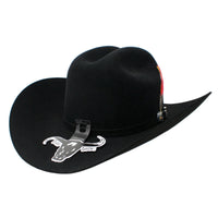 Texana Cuernos Chuecos 30X Sinaloa Style Beaver Felt Western Cowboy Hat - Black - OriginalWestern.com