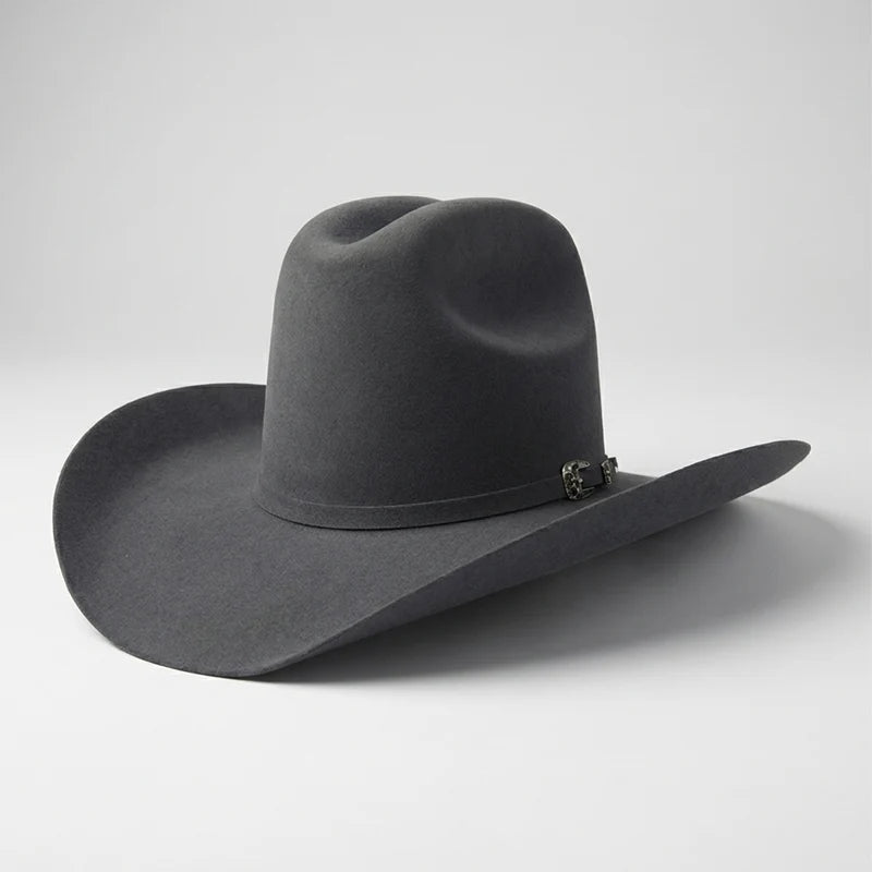 Texana Cuernos Chuecos 30X Sonora Style Beaver Fur Felt Hat - Dark Gray - OriginalWestern.com