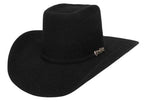 Texana Cuernos Chuecos 30X Vakera Style Rabbit Fur Felt Cowboy Hat-Black - OriginalWestern.com