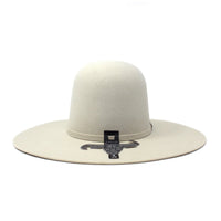 Texana Cuernos Chuecos 6X Open Crown Fur Felt Western Cowboy Hat - Gray - OriginalWestern.com