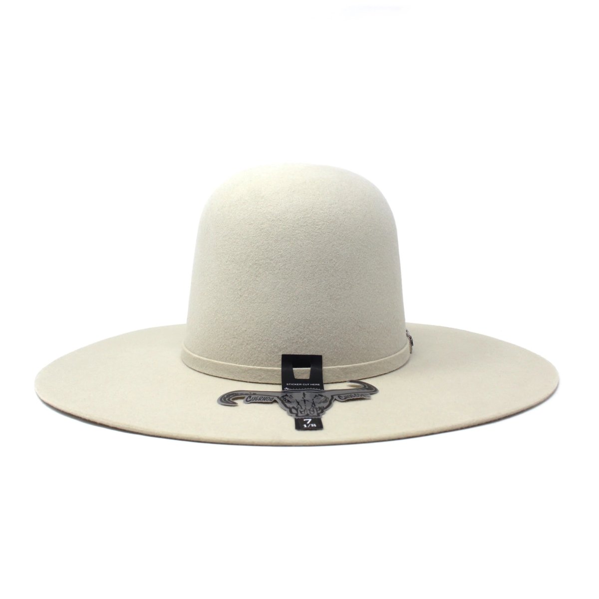 Texana Cuernos Chuecos 6X Open Crown Fur Felt Western Cowboy Hat - Gray - OriginalWestern.com