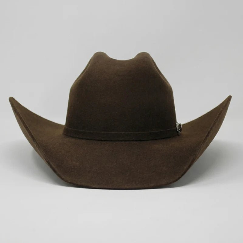 Texana Cuernos Chuecos 6X Oscar Style Cowboy Fur Felt Hat - Brown - OriginalWestern.com