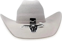 Texana Cuernos Chuecos 6X Oscar Style Western Cowboy Fur Felt Hat - Gray - OriginalWestern.com