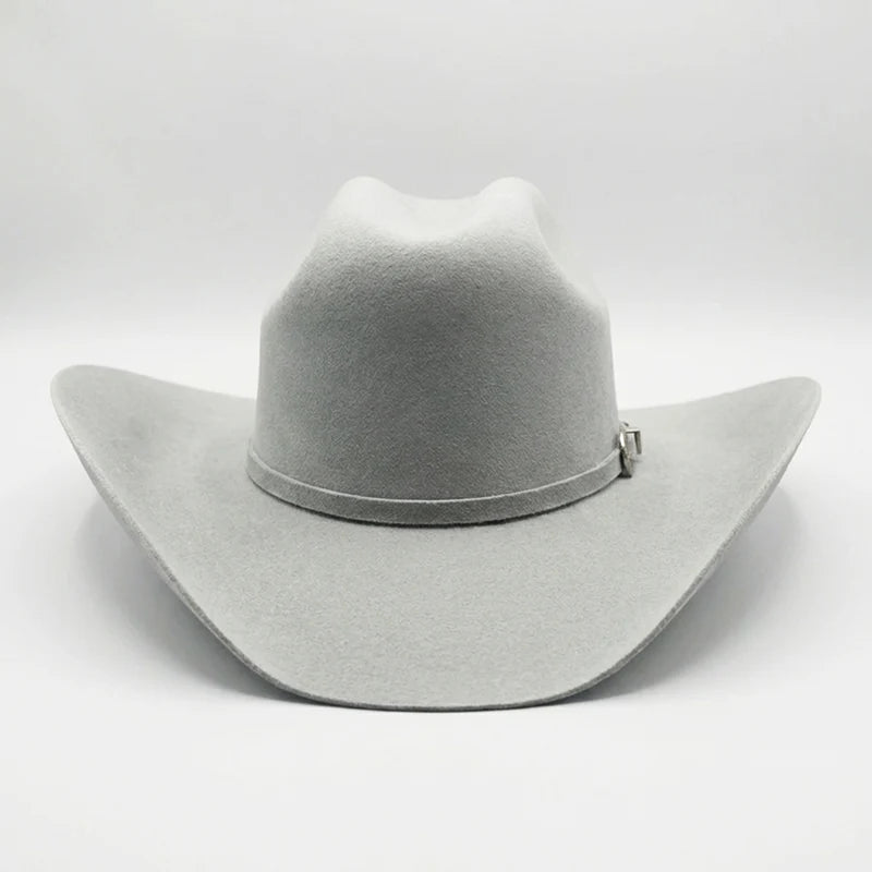 Texana Cuernos Chuecos 6X Oscar Style Western Cowboy Fur Felt Hat - Gray - OriginalWestern.com