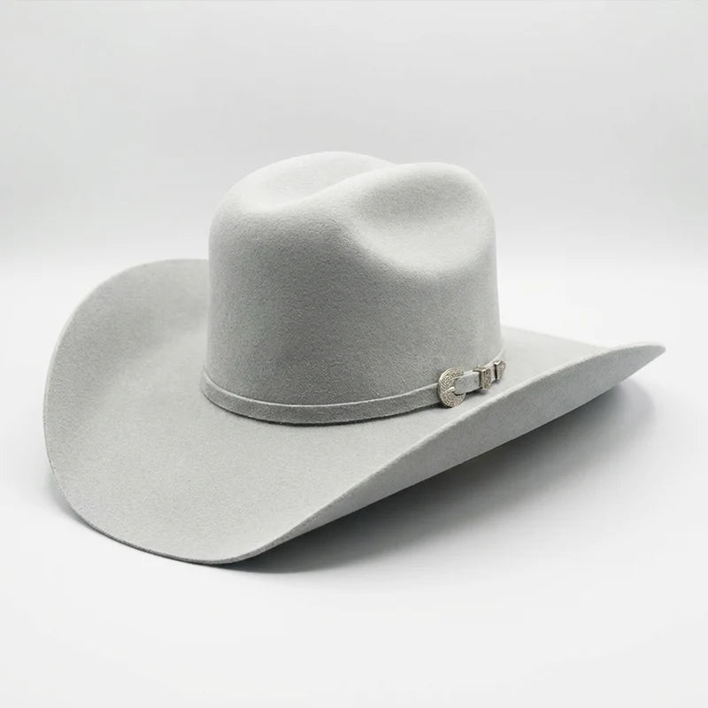 Texana Cuernos Chuecos 6X Oscar Style Western Cowboy Fur Felt Hat - Gray - OriginalWestern.com