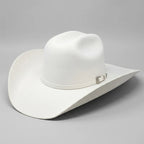 Texana Cuernos Chuecos 6X Oscar Style Western Cowboy Fur Felt Hat - White - OriginalWestern.com