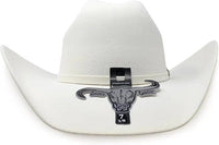 Texana Cuernos Chuecos 6X Oscar Style Western Cowboy Fur Felt Hat - White - OriginalWestern.com