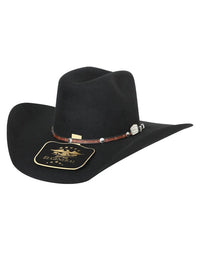 Texana El General 50X Conejo Style Tall Crown Western Cowboy Fur Felt Hat - Black - OriginalWestern.com
