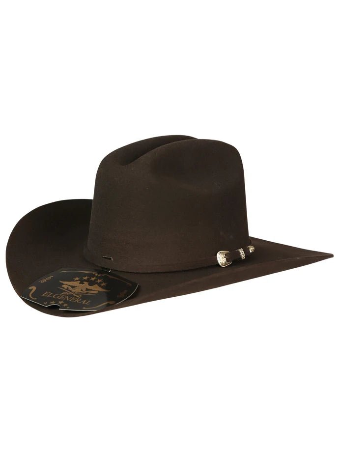 Texana El General 50X Sinaloa Style Western Cowboy Fur Felt Hat - Brown - OriginalWestern.com