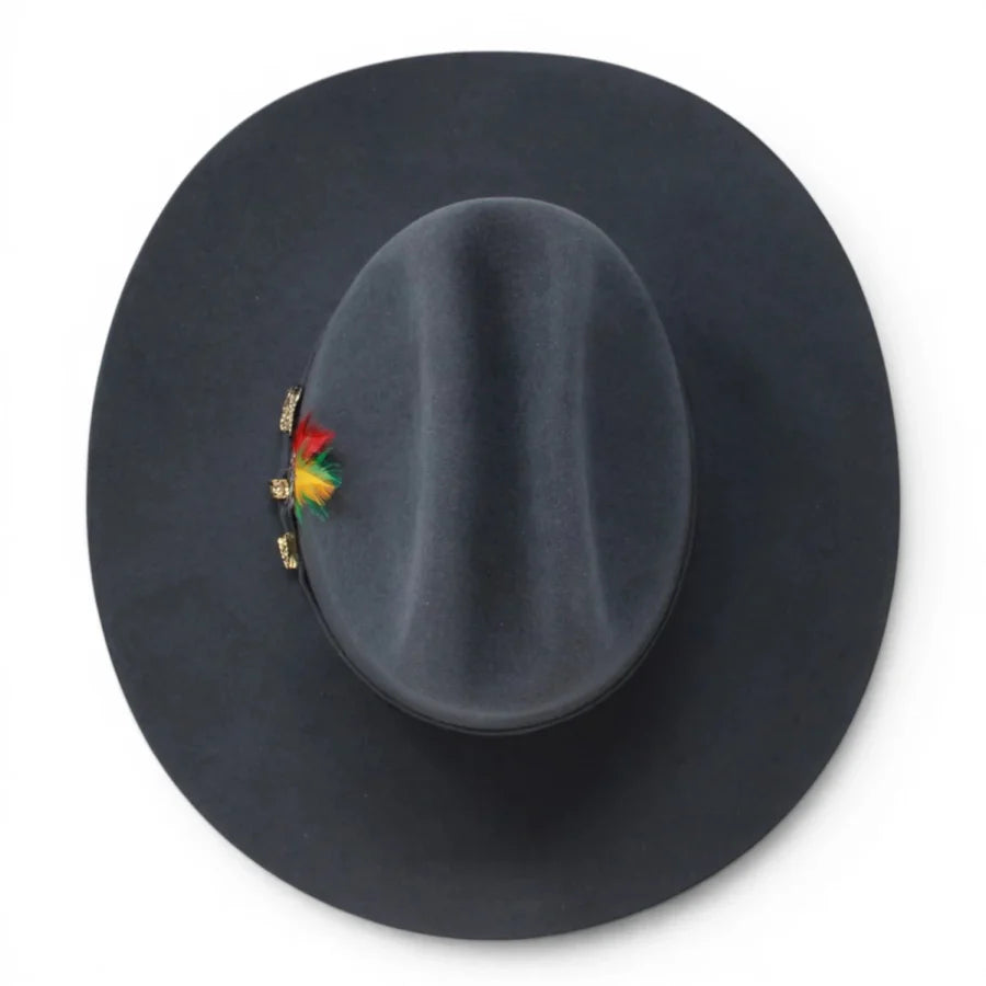 Men’s Tombstone 20X Sinaloa (Chaparral) Style Western Cowboy Fur Felt Hat - Granite Gray