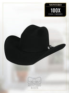 Texana Montero 100X Chihuahua Style Western Cowboy Fur Felt Hat - Black - OriginalWestern.com