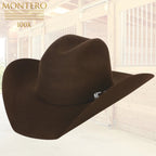 Texana Montero 100X Chihuahua Style Western Cowboy Fur Felt Hat - Chocolate - OriginalWestern.com