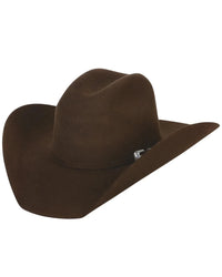 Texana Montero 100X Chihuahua Style Western Cowboy Fur Felt Hat - Chocolate - OriginalWestern.com