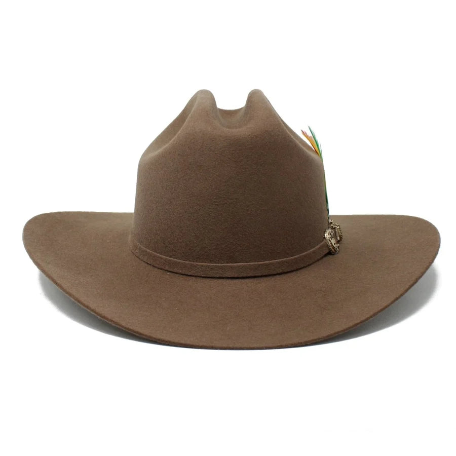 Men’s Tombstone 20X Sinaloa (Chaparral) Style Western Cowboy Fur Felt Hat - Oak Brown