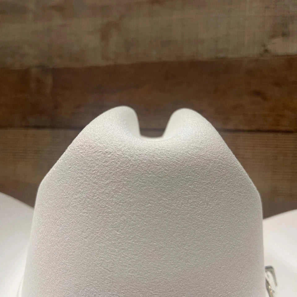 Texana Original 100X Joan Sebastian Style Western Cowboy Felt Hat-White - OriginalWestern.com