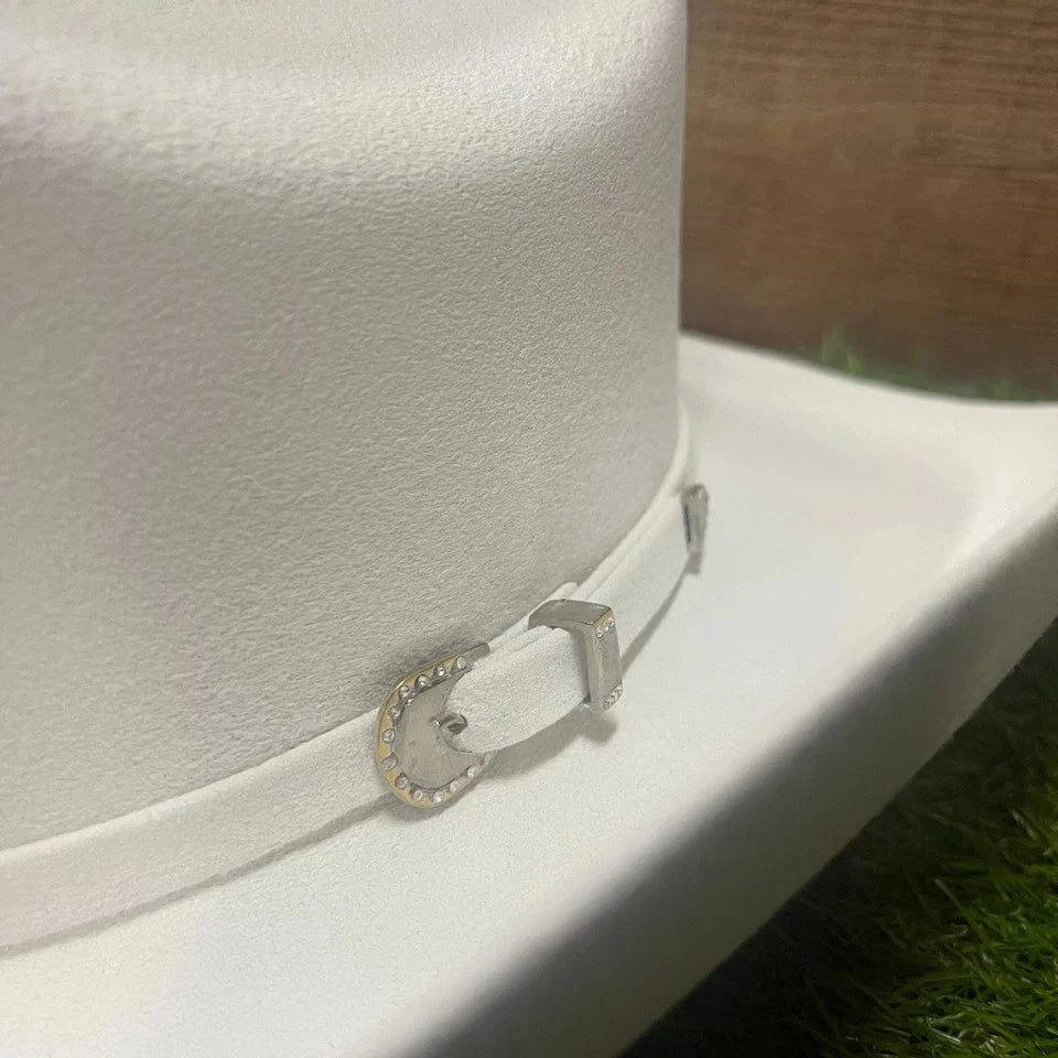 Texana Original 100X Joan Sebastian Style Western Cowboy Felt Hat-White - OriginalWestern.com