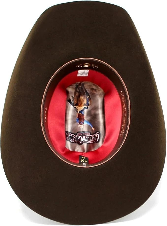 Texana Original Cuernos Chuecos 6X Oscar Style Cowboy Hat-Brown - OriginalWestern.com