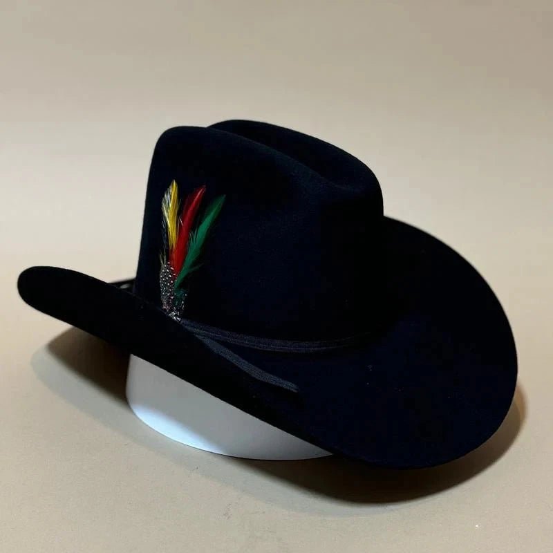 Texana Tombstone 10X El Patron Style Western Cowboy Fur Felt Hat - Black - OriginalWestern.com