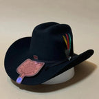 Texana Tombstone 10X El Patron Style Western Cowboy Fur Felt Hat - Black - OriginalWestern.com