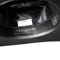 Texana Tombstone 10X Roper Style Western Cowboy Fur Felt Hat - Black - OriginalWestern.com