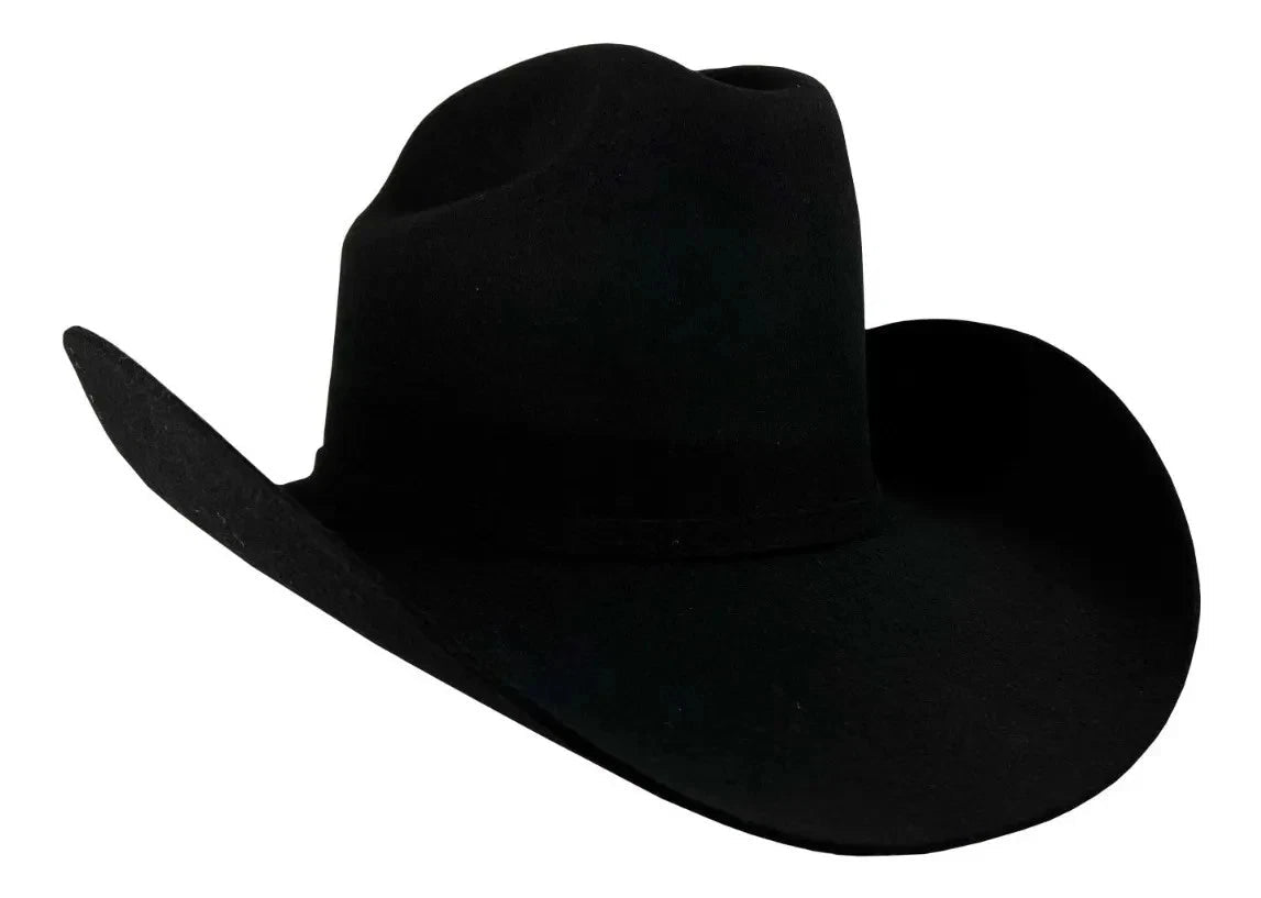Texana Tombstone 20X El Patron Style Western Cowboy Fur Felt Hat - Black - OriginalWestern.com