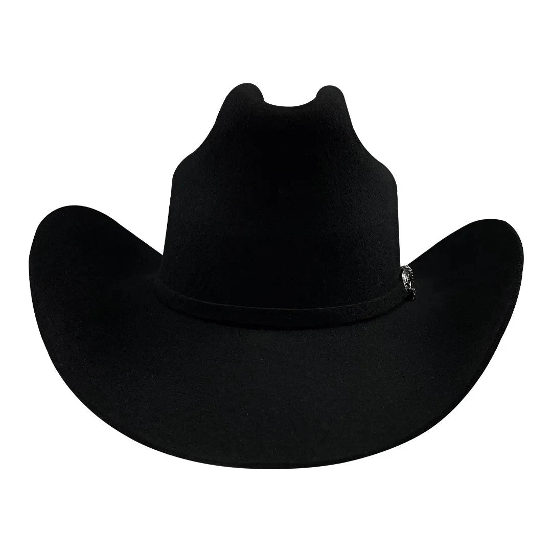 Texana Tombstone 20X El Patron Style Western Cowboy Fur Felt Hat - Black - OriginalWestern.com